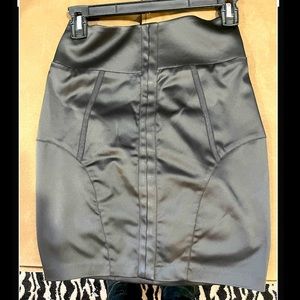 Bebe satin dressy mini skirt